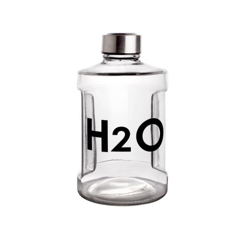 Μπουκάλι 900ml Γυάλινο Διάφανο Με Βιδωτό Καπάκι H2O, ZT18QKHGS, MAX HOME