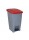 Κάδος Απορριμμάτων Με Πεντάλ 60lt Πλαστικός Με Κόκκινο Καπάκι, 75-23309, GTSA