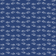Τραπεζομάντηλο Dama 100x100 Ψάρι Μπλε, Συσκ. 150τεμ. 10-RF-3110, PAPERQ