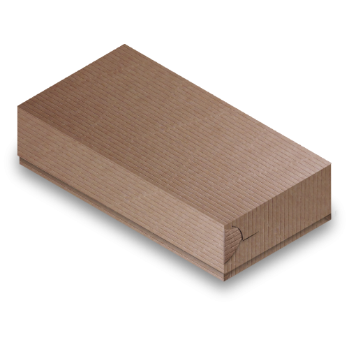 Συσκ. 100Τεμ., Κουτί Μεσαίο Natural Κράφτ Plastic Free Για Καλαμάκι 25x13x4.5εκ , 81-0502, PAPERQ