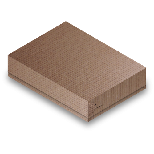  Συσκ. 100Τεμ., Κουτί Natural Κράφτ Plastic Free Για Διπλή Μερίδα 28x14.8x4.3εκ , 81-0506, PAPERQ