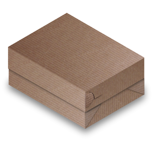  Συσκ. 100Τεμ., Κουτί Natural Κράφτ Plastic Free Για Μικρό Κοτόπουλο 19x14.5x8εκ , 81-0507, PAPERQ