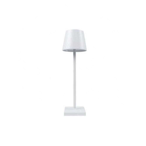 Φωτιστικό Επιτραπέζιο Led Ρυθμιζόμενο Αφής Λευκό Inox , Υ:37cm , 25-9811, GTSA