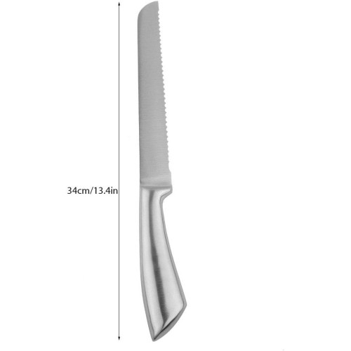 Μαχαίρι Ψωμιού-Κέικ Inox Mat 20cm., 38-471, GTSA