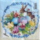 Χαρτοπετσέτες Πασχαλινές 20τεμ. 3φυλλες, 33x33εκ. Easter Egg Wreath, 23312780, AMBIENTE