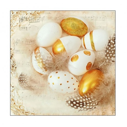 Χαρτοπετσέτες Πασχαλινές 20τεμ. 3φυλλες, 33Χ33εκ. Golden Eggs, 23312795, AMBIENTE