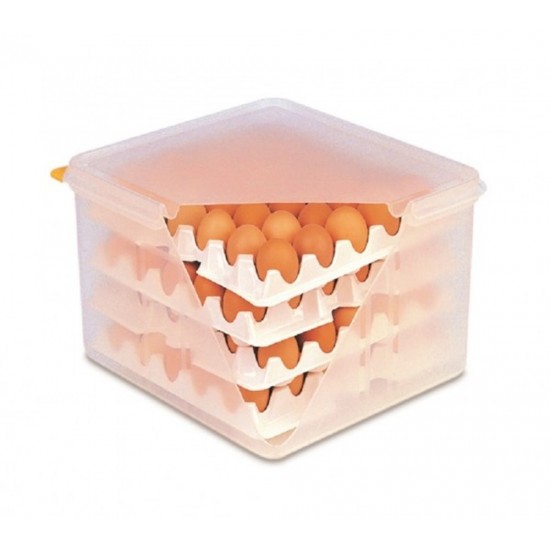 Δοχείο Αποθήκευσης Αυγών GN Δύο Τρίτα, 8 Δίσκοι, 354x325x200mm, 00378, ARAVEN