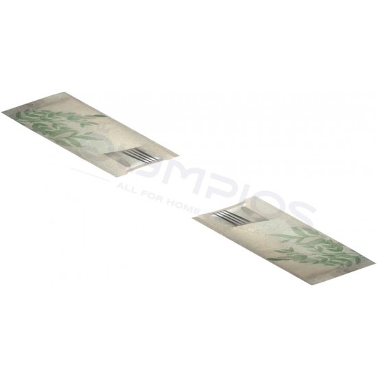 Θήκη Μαχαιροπήρουνων Χάρτινη Grass Paper Aquarella Pocket 25Χ11εκ. Συσκ. 1000 Τεμ. 32-G1166, PAPERQ