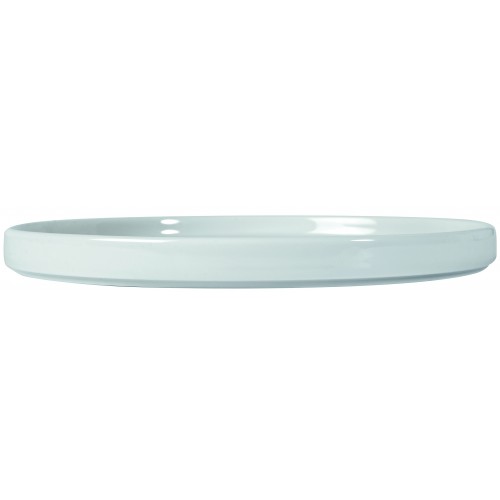 Πιάτο Επίπεδο 21 εκ. Πορσελάνης, Flat Λευκό, 66-0021 GTSA