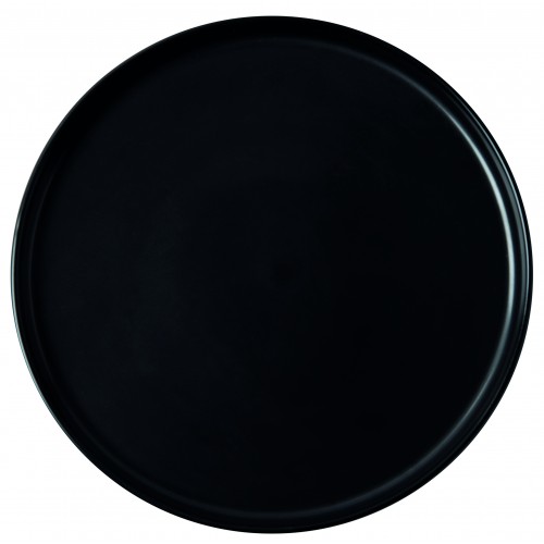 Πιάτο Επίπεδο 27 εκ. Πορσελάνης, Flat Μαύρο Mat, 66-4527, GTSA