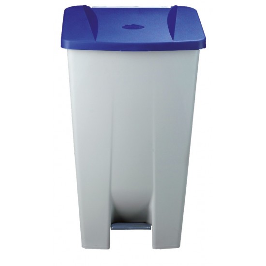 Κάδος Απορριμμάτων Με Πεντάλ 120lt Πλαστικός Με Μπλε Καπάκι, 75-23408, GTSA