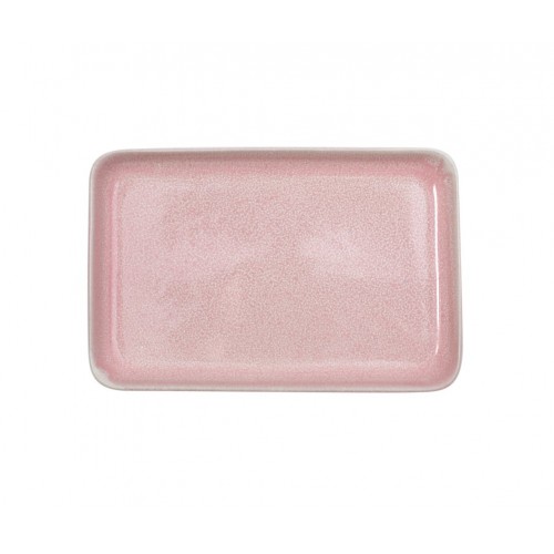Πιατέλα Ορθογώνια 20.5x13.5cm Stoneware Pink Reactive Glaze, 67-26321 , GTSA
