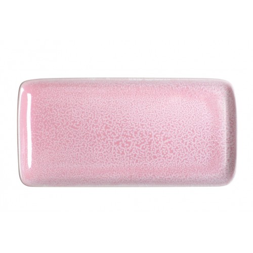 Πιατέλα Ορθογώνια  28x14cm Stoneware Pink Reactive Glaze, 67-26328 , GTSA