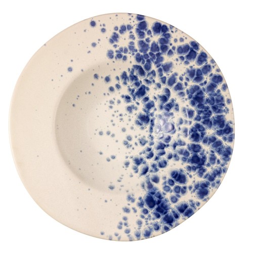 Πιάτο Βαθύ 28,5εκ. Stoneware, Phobos White Blue, 67-PHOBB6285 ,LE COQ PORCELAINE
