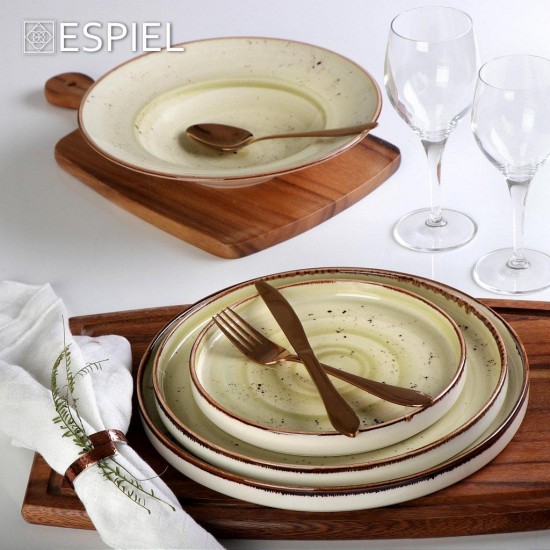  Πιάτο Βαθύ Spaghetti 23,5Χ4 εκ. Πορσελάνη, Terra Green ,TLH104K6, ESPIEL
