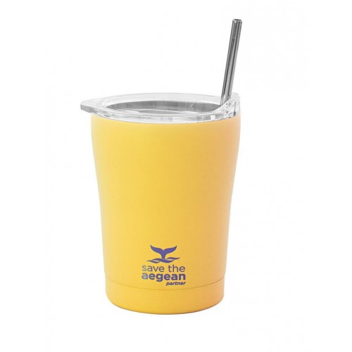Ποτήρι Θερμός 350ml Coffee Mug Save The Aegean, Pineapple Yellow, 01-12458, ESTIA