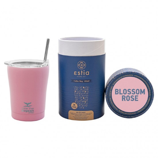 Ποτήρι Θερμός 350ml Coffee Mug Save The Aegean, Blossom Rose, 01-12472, ESTIA