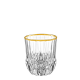 Ποτήρι Ουίσκι Κρυστάλλινο  350ml, Χρυσή Ρίγα, Σετ 6 Τμχ, Adagio Gold, RCR