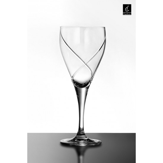 Σετ 6 Ποτήρια Κρασιού Κολωνάτα Κρυστάλλινα 290ml, 07.0169.002, Rona, CAPOLAVORO