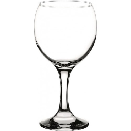 Ποτήρι Κρασιού Γυάλινο Με Πόδι, 21 cl, Σετ 12 Τεμ., 44412 Bistro, YALCO