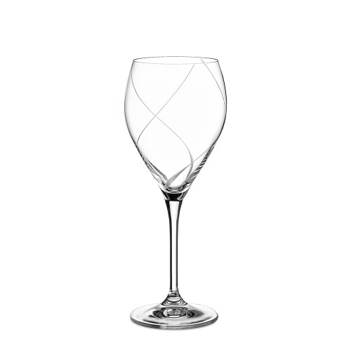 Σετ 6 Ποτήρια Κρασιού Κολωνάτα Κρυστάλλινα 340ml, 05.0083.002, Lenny, CAPOLAVORO