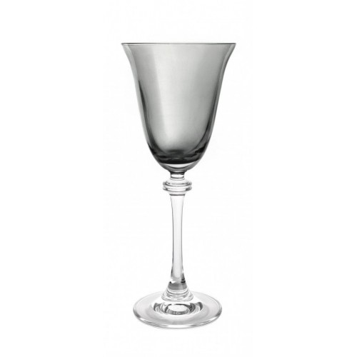 Ποτήρι Κρασιού Κολωνάτο Κρυστάλλινο 185ml,  Σετ 6 Τεμ., Asio/Grey, BOHEMIA