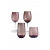 Ποτήρι Γυάλινo Κολωνάτο Κρασιού Μωβ 470ml Style, 5420113, HFA