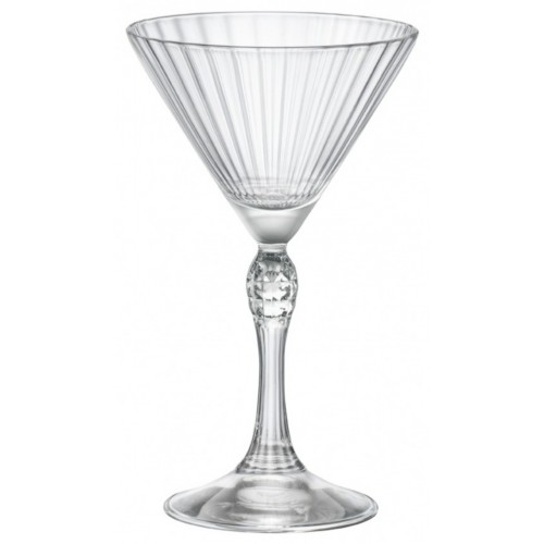 America'20s Διάφανο Γυάλινο Ποτήρι Κολωνάτο Martini Small 15.5cl, Σετ. 6τμχ., BR00113315, Bormioli Rocco