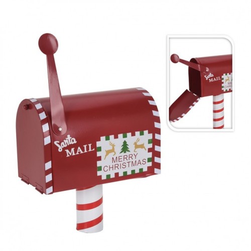 Διακοσμητικό Γραμματοκιβώτιο Κόκκινο Μεταλλικό 26εκ. Mailbox, DH8039200, MARVA HOME